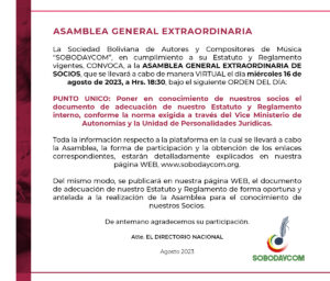 Asamblea General Extraordinaria